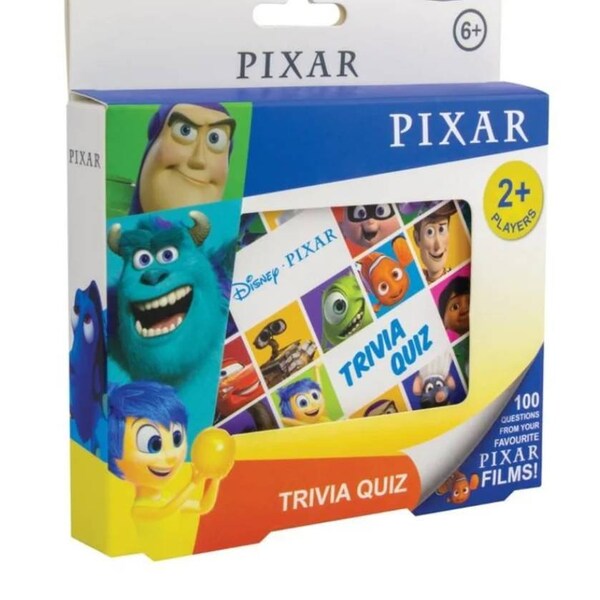 Disney Pixar trivia quiz card game family fun kids adults Christmas birthday gift stocking filler games night film knowledge best seller