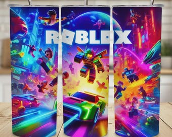 Roblox 20oz skinny beker gepersonaliseerd gamercadeau kinderen