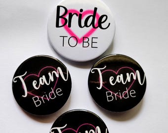 Set de insignias para futura novia y novia del equipo, recuerdos de despedida de soltera