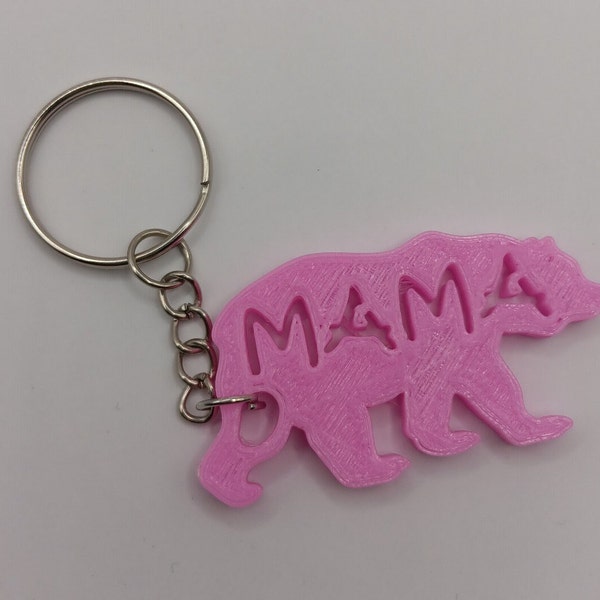 Mama bear keychain, 3D printed