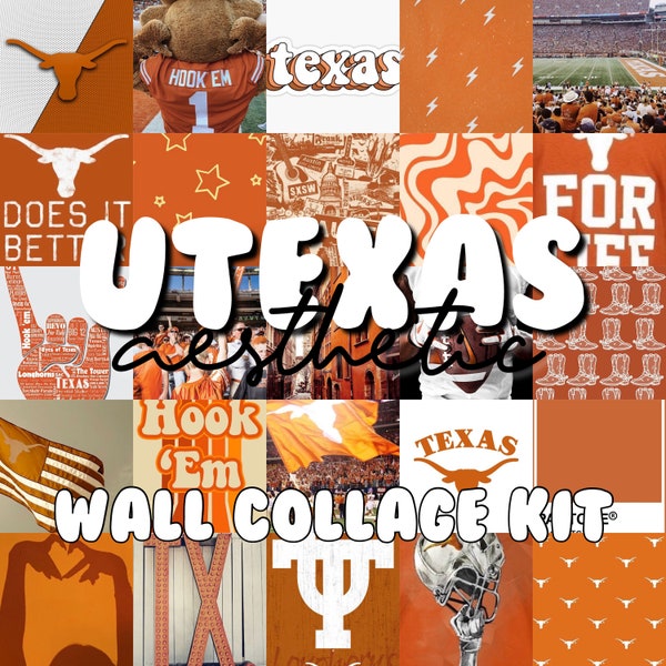 University of Texas 50 Pcs Wall Collage Kit