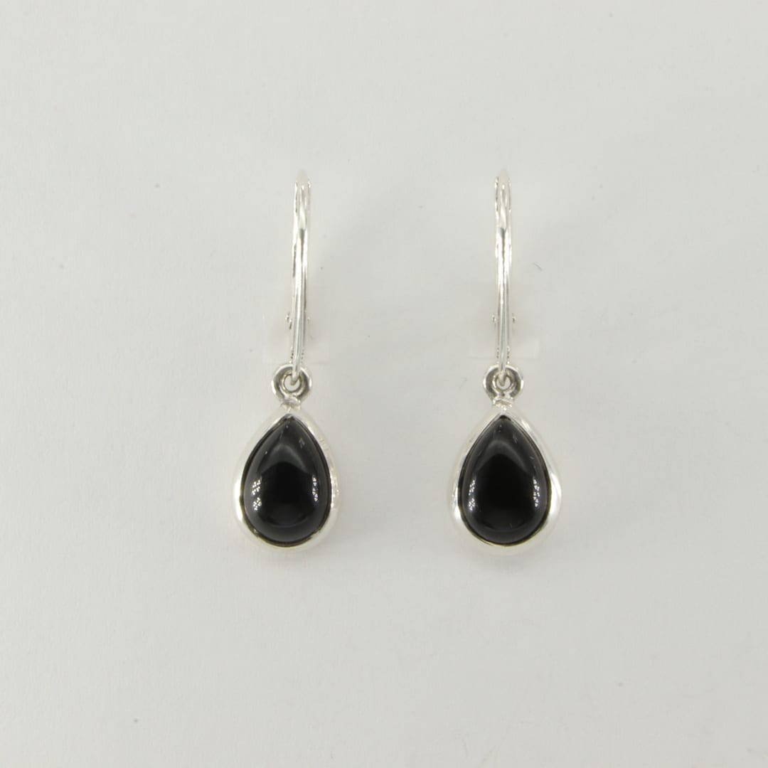 Macy's Onyx Wire-wrap Leverback Drop Earrings in 10K Gold - Onyx