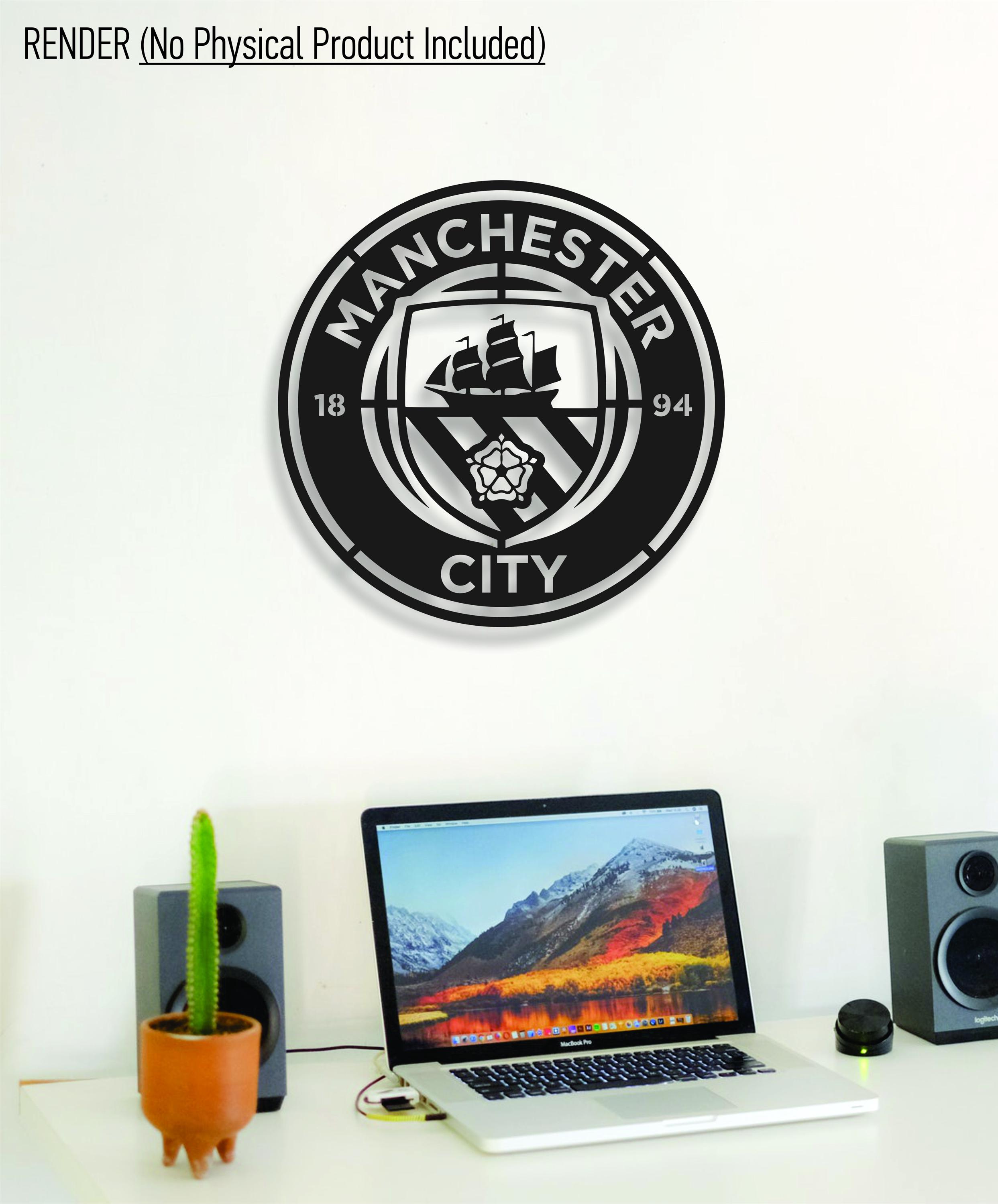 Offizielle Manchester City Weihnachtskarte – Mit Personalisierbarem Aufkleberbogen