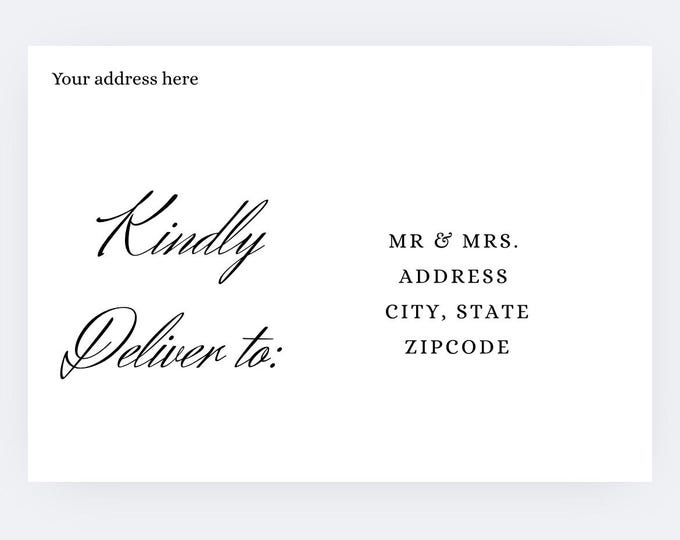 Canva A7 Template for Wedding Envelopes