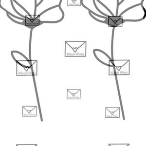 Modèle moyen de vitrail dessiné à la main