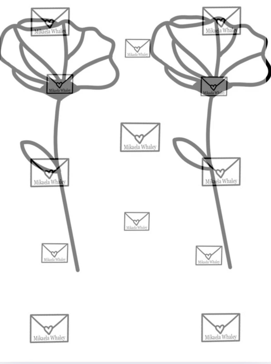 All  Hand drawn  Stained Glass Template