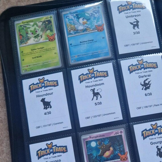 list of pokemon trick or trade cards Pokemon Trick or Trade Complete Set of 30 Cards 2024 Halloween Trick or  Treat