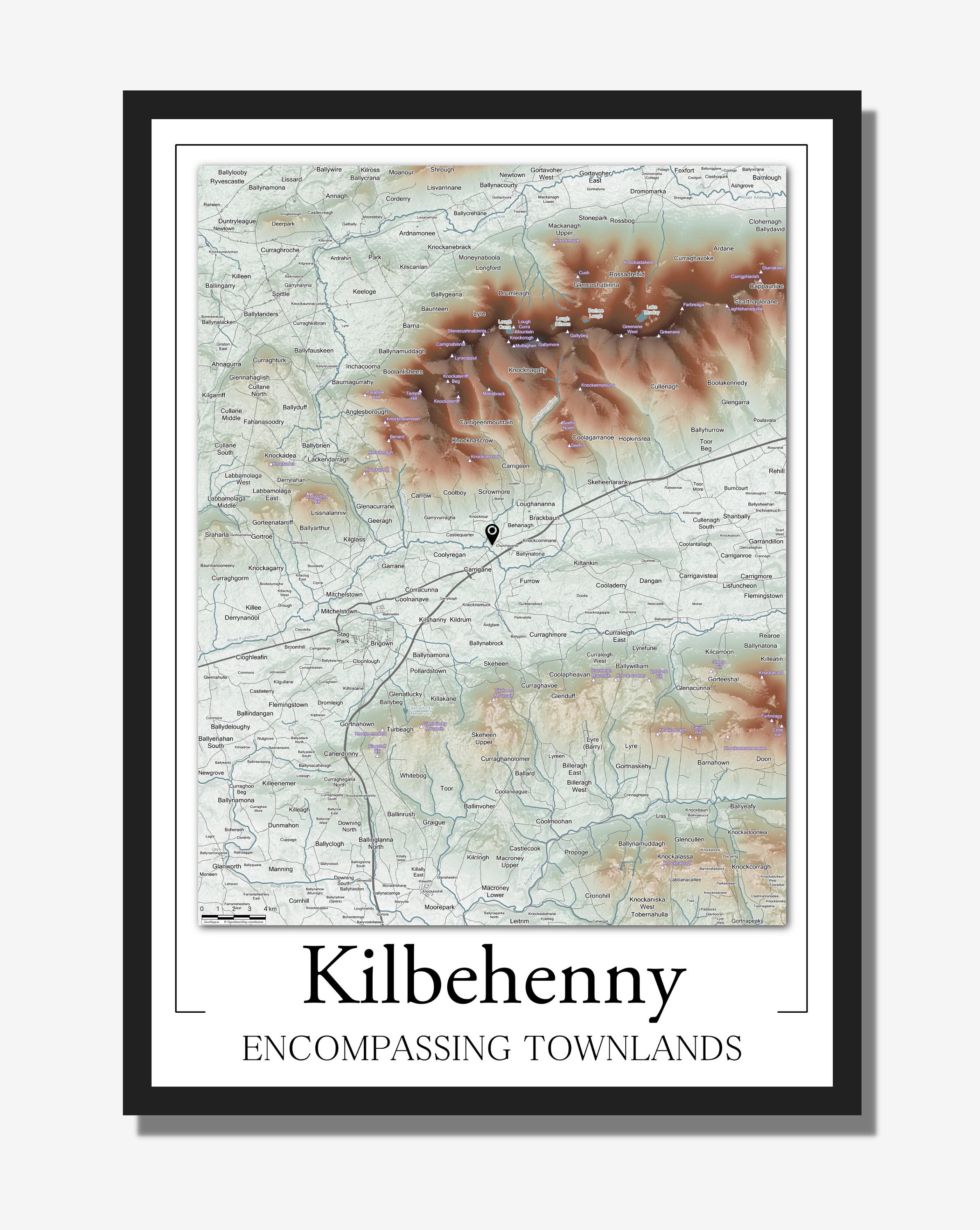 Kilbehenny - Encompassing Townlands Map — GeoMaps