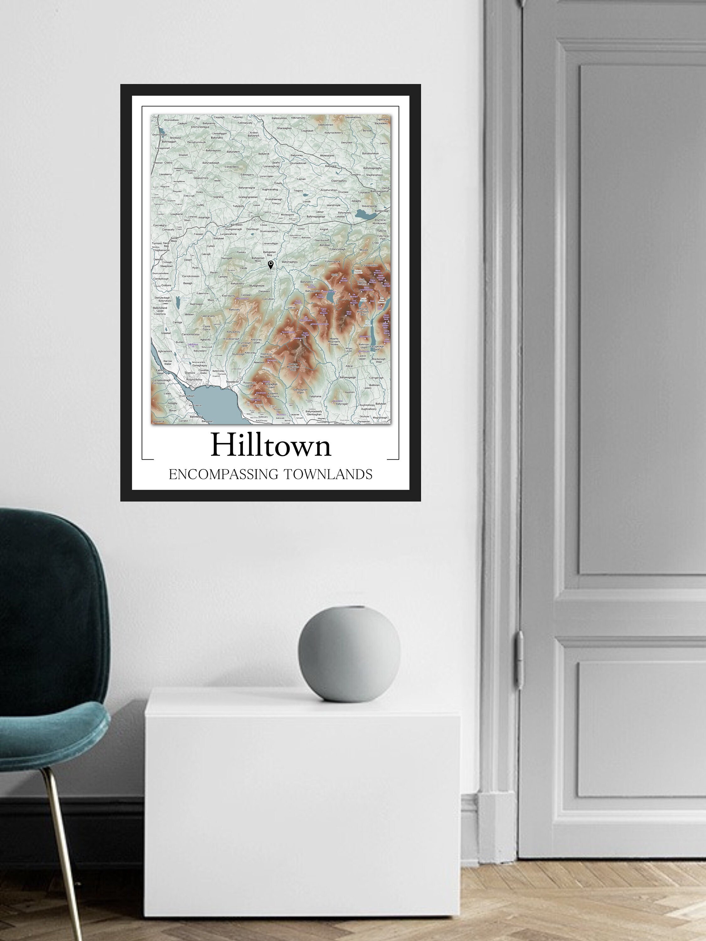 Hilltown Townlands Map — GeoMaps