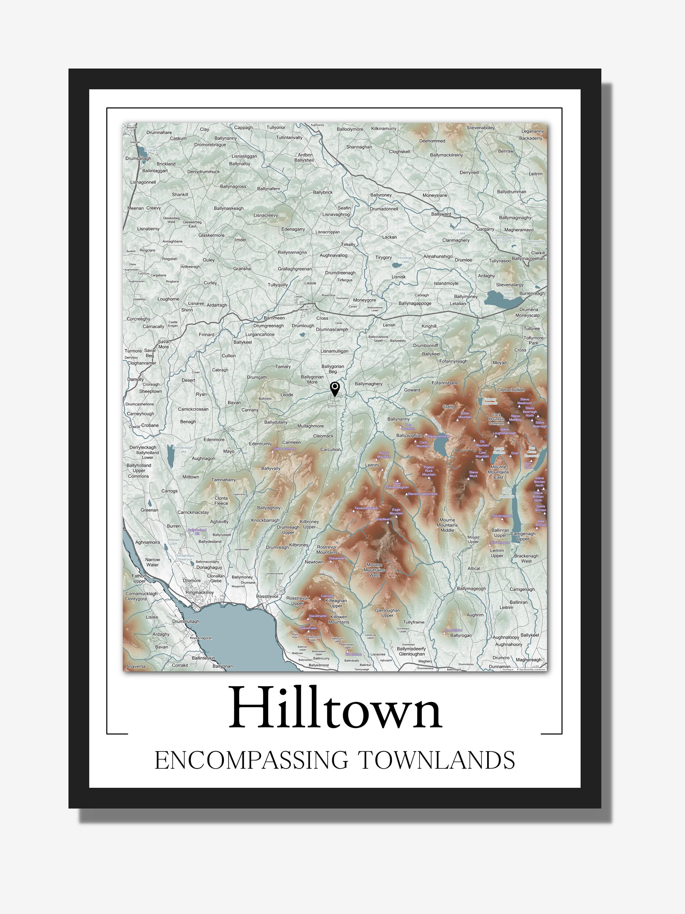 Hilltown Townlands Map — GeoMaps