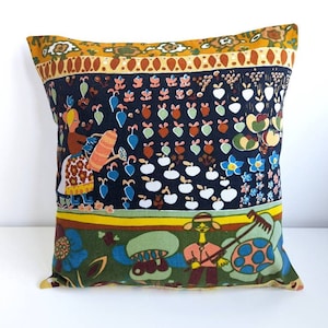Vintage 1960 Cushion Cover - &#39;Bo Peep&#39; by Jonelle, 45cm X 45cm | 60s/70s, Vintage Fabric, Mid Century, Retro, Rare Fabric, Childrens Fabric
