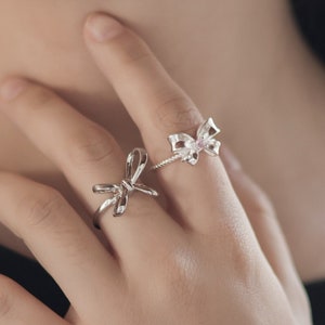 ●VVV● Silver 925 Big Ribbon Ring Ring 23SSRG034SGF RP142570_42d89be8-9986-4b16-