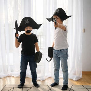 Kids Felt Pirate Costume Accessories: Safe Pretend Play Set| Piratenkostüm
