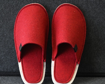 Pantufas de lã merino: calçados de interior feltrados feitos à mão