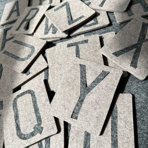 Wollfilz Alphabet / Alphabet Puzzle / Kinderzimmer / Alphabet / Alphabet / Kinderspiel / Montessori / Filzbuchstaben