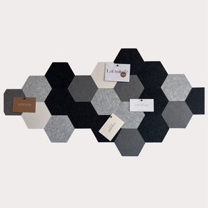 Felt Hexagon Pin Board: Acoustic Wall Decor