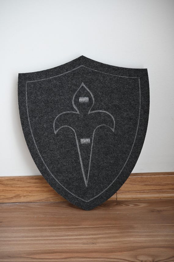 Felt Play Shield, Knight Costume Prop, Medieval Pretend Play Toy, Dress Up Accessory