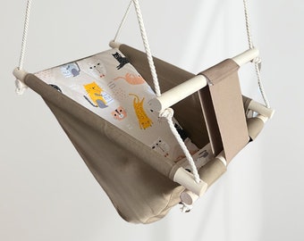 Multifunctional Toddler/kids cotton swings, kinder Schaukel aus Bauwolle, schaukelsitz