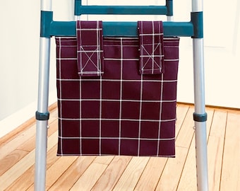 Foley Bag Cover| Maroon Fabric| 2000ml| Urine Bag Cover| Urine Bag Caddy| Sturdy Fabric| Water Repellent Fabric| Discreet Urostomy Accessory