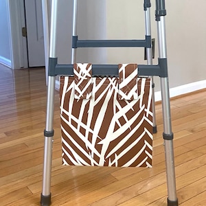 Foley Bag Cover, Brown and White, 2000ml Urine Bag Cover,Discreet,Urine Bag Caddy, Sturdy Fabric,Water Repellent Fabric, Medical Accessory.