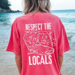 Hammerhead Shark Comfort Colors Shirt For Shark Lover, Shark Fish Tee, Aquarium Shirt, Shark Gifts, Whale Shark Great White Shark Clothing