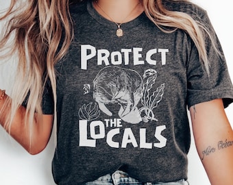 Camiseta de manatí, sirenas regordetas, linda camiseta de manatí, divertida camiseta de vaca marina, amante del manatí, camiseta de amante de la vaca marina, regalo de vida silvestre de Florida para mujer