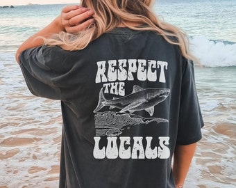 Protect The Sharks Comfort Colors Shirt For Shark Lover Respect Our Local Sharks Save The Ocean Top Shark Gifts Ocean Conservation T-shirt