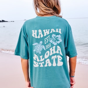 開店祝い Aesthetic Hawaii Shirts, Hawaii Comfort Colors Tshirt, Beach トップス