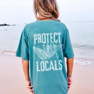 Buckelwal Komfort Farbe Shirt Blauwal Liebhaber T-Shirt Für Strand Liebhaber Buckelwal T-Shirt für Meeresschützer Geschenk Walliebhaber Bild 1