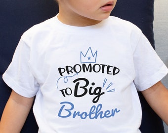 Big Brother To Be Shirt Big Bro Announcement Shirt Pregnancy Reveal T-shirt Cute Retro Kids Gift New Big Brother Graphic Tee For Toddler Boy