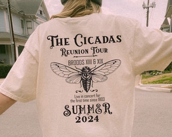 Cicada Concert Tour 2024 Comfort Colors Shirt Year Of Cicada Tshirt Insect Bug Tshirt Nature Unisex Relaxed Adult Top Cool Bug Graphic Tees