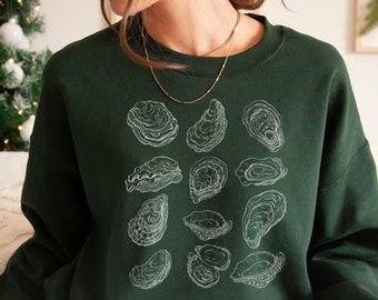 Retro Oyster Sweatshirt, Oyster Gifts, Oyster Shucker Shirt For Mothers Day Gift, Oyster Lover Mom Sweater Mother Shucker Seafood Lover Tee