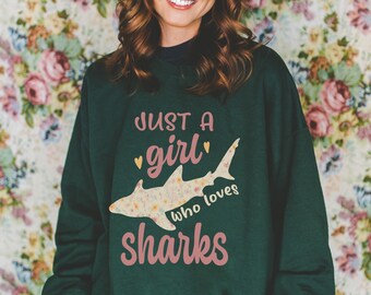 Sweat-shirt mignon de requin pour les amoureux des requins Cadeaux de requins Pull de grands requins blancs Save The Sharks Ocean Conservation Shirt Save The Seas Women