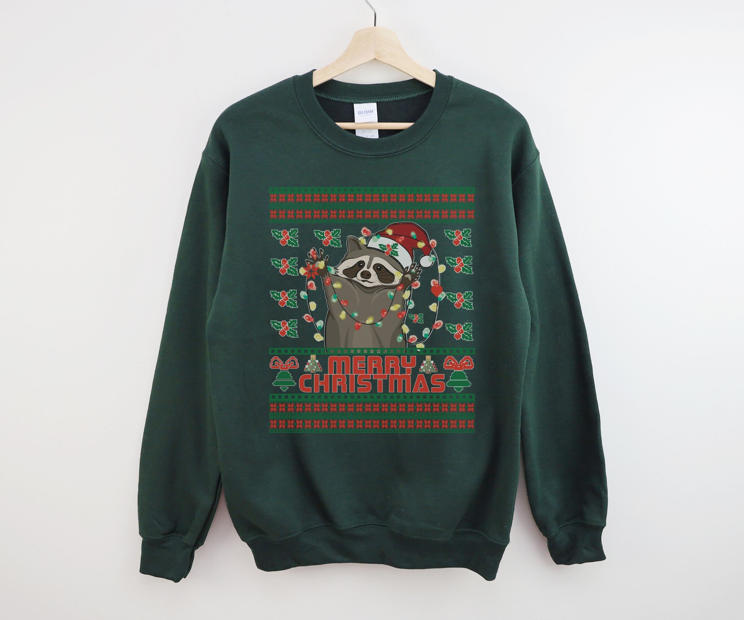 Weihnachtspullover 'Hangin' With My Gnomies' – Unisex, Gemustert, Aus Baumwolle