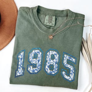 Comfort Colors 40th Birthday Shirt, 1985 40th Birthday Gifts For Women, 1985 Birthday, Happy Birthday 40th Milestone Best Friend Bday Gift