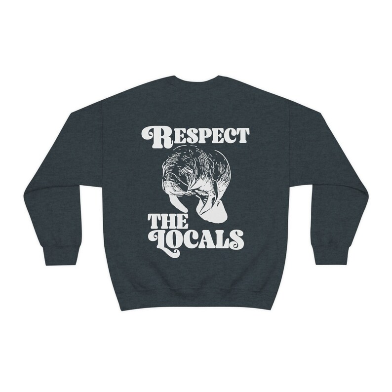 Preppy Ocean Sweatshirt, Manatee Pullover, Manatee Conservation, Save the Manatees, Manatee Lover, Indie Sweat, Beach Bum Trendy Y2k Clothes Dark Heather