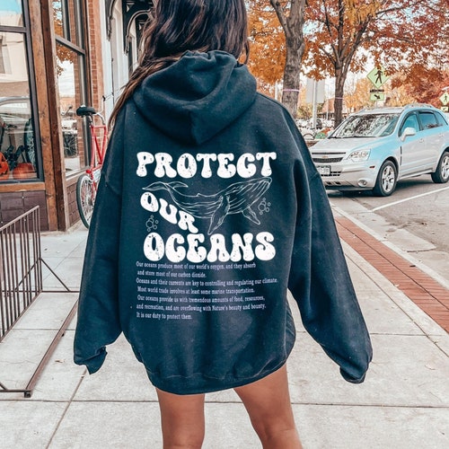 Wave Riders Surfing Hoodie Protect Our Oceans Save Our - Etsy