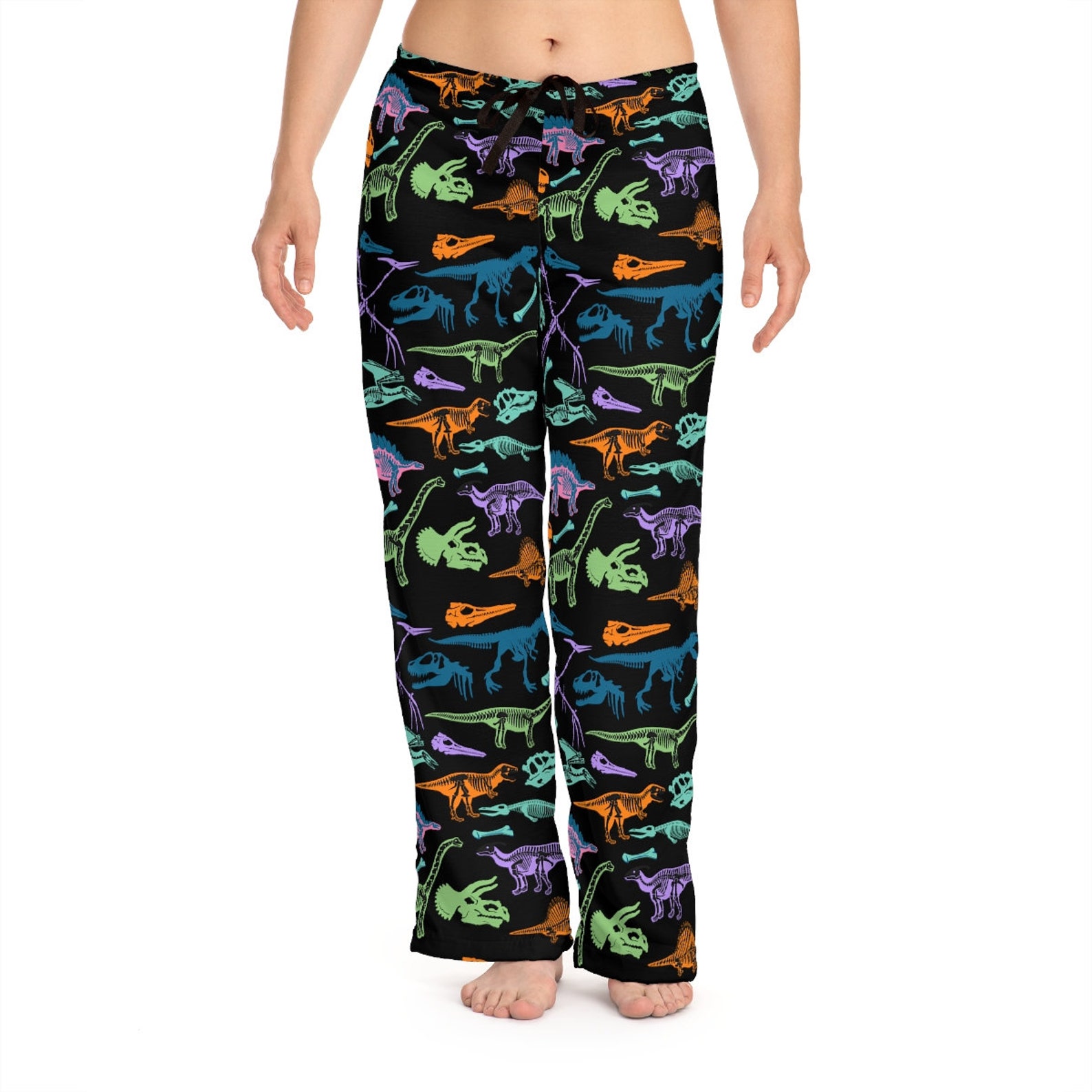 Dinosaur Skeleton Pajama Pants for Women Super Soft Dark - Etsy