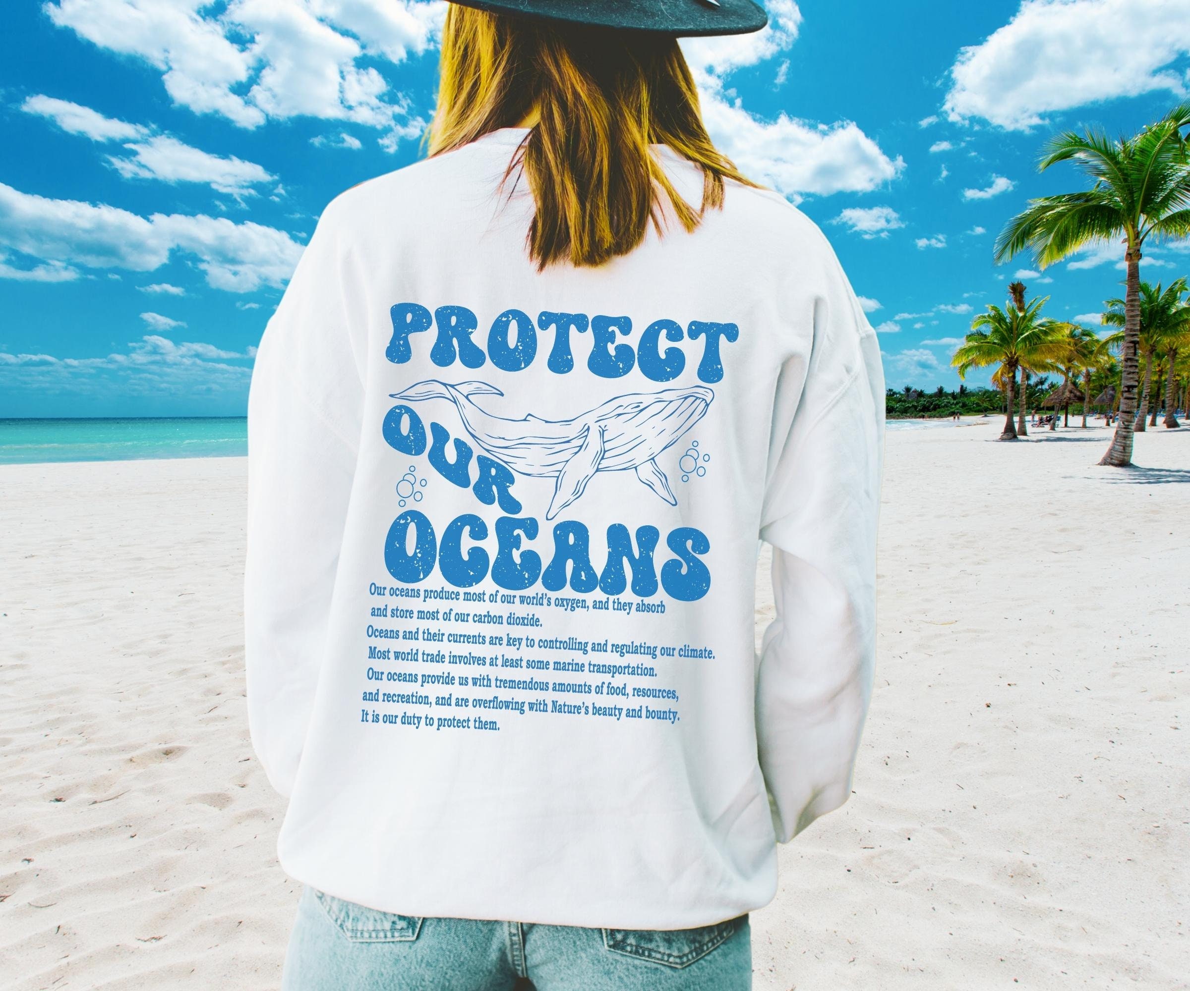 Prepy Ocean Preppy Ocean Sweatshirt Ocean Conservation Pullover Save the Oceans ...