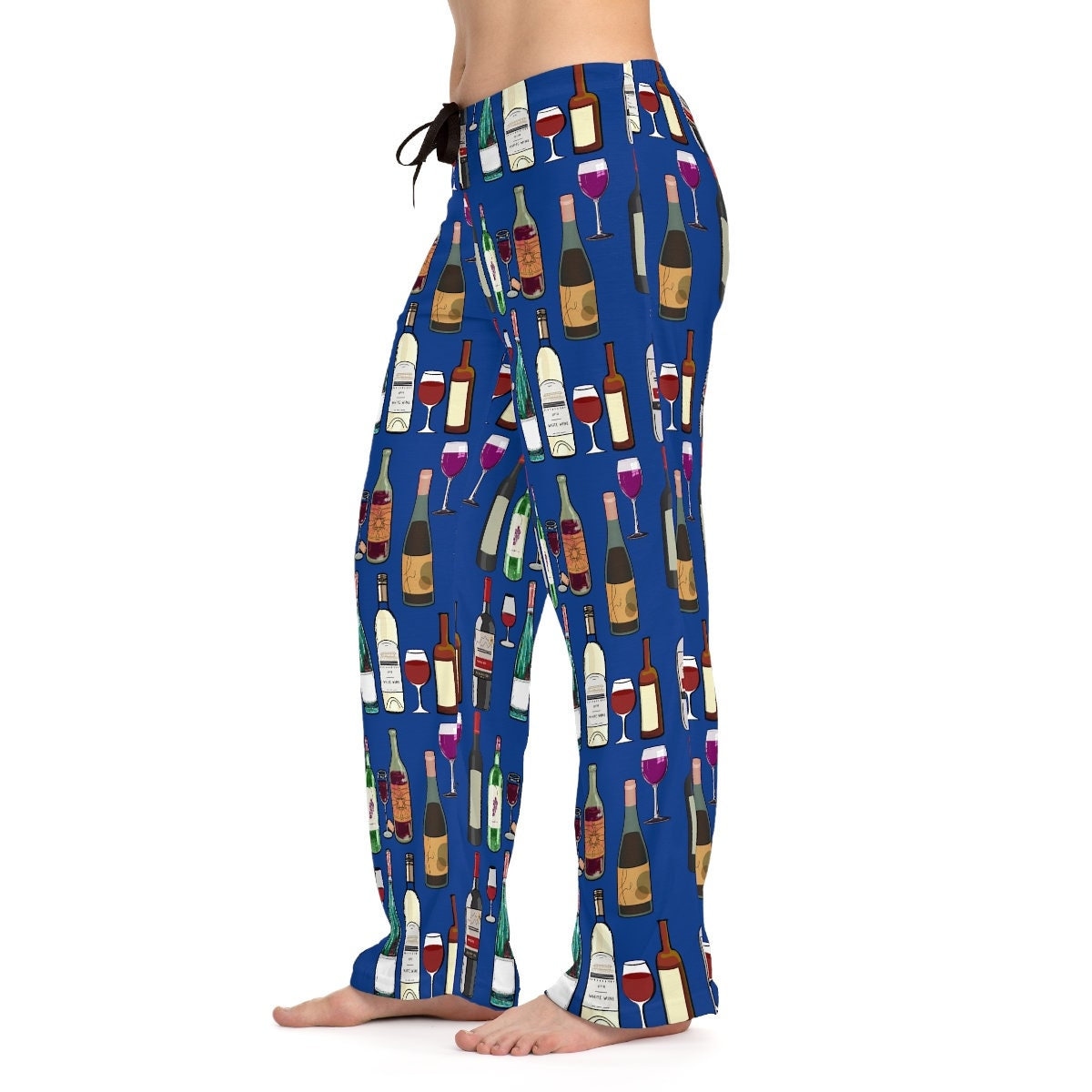 Wine Bottle Pajama Pants for Women Super Soft Wine Lover Drawstring Lounge Pants Wine Bottles Red Rose Wine Bottle Jammies Gift Etsy Canada