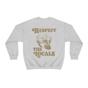 Preppy Ocean Sweatshirt, Manatee Pullover, Manatee Conservation, Save the Manatees, Manatee Lover, Indie Sweat, Beach Bum Trendy Y2k Clothes Ash