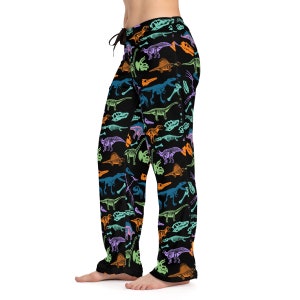 Dinosaur Skeleton Pajama Pants for Women Super Soft Dark - Etsy