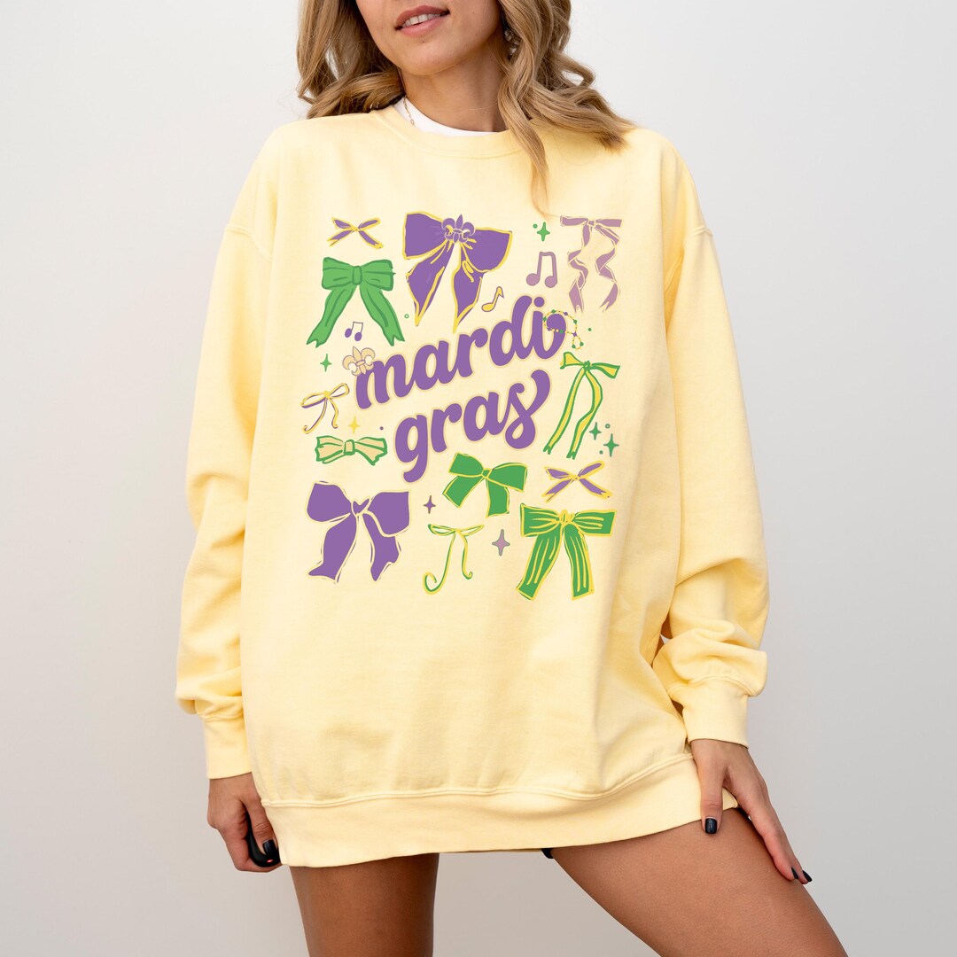 Mardi Gras Bow Sweater main image 1