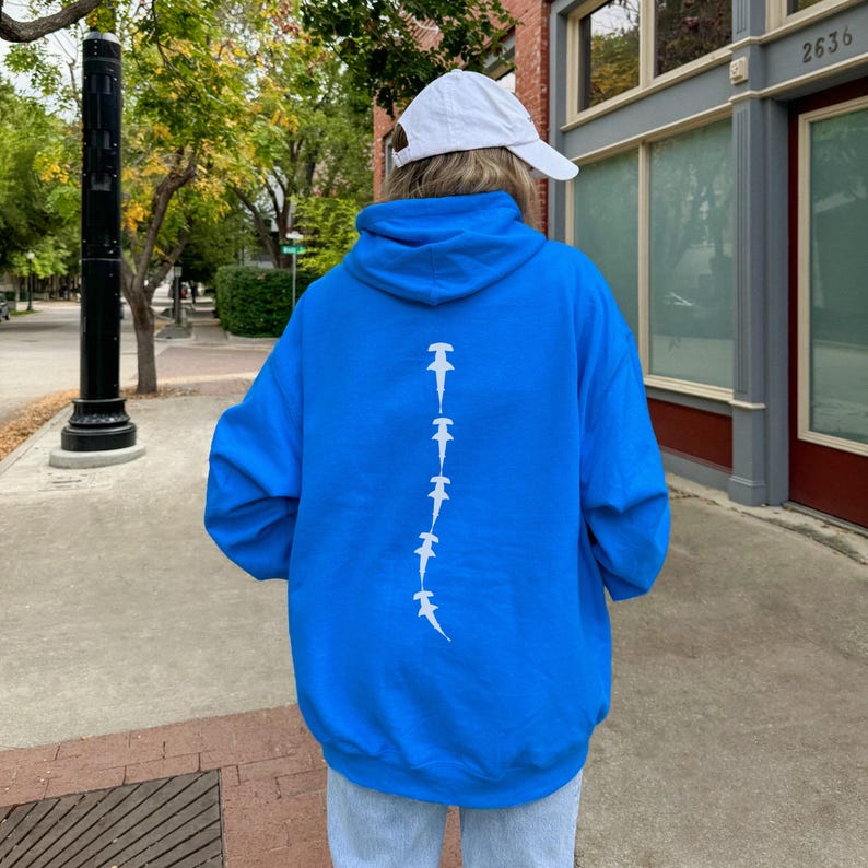 Hammer Head Shark Sweatshirt Save The Ocean Marine Biologist Gift Respect The Locals Shark Hoodie Gift For Daughter Nature Tops Surfer Men image 8