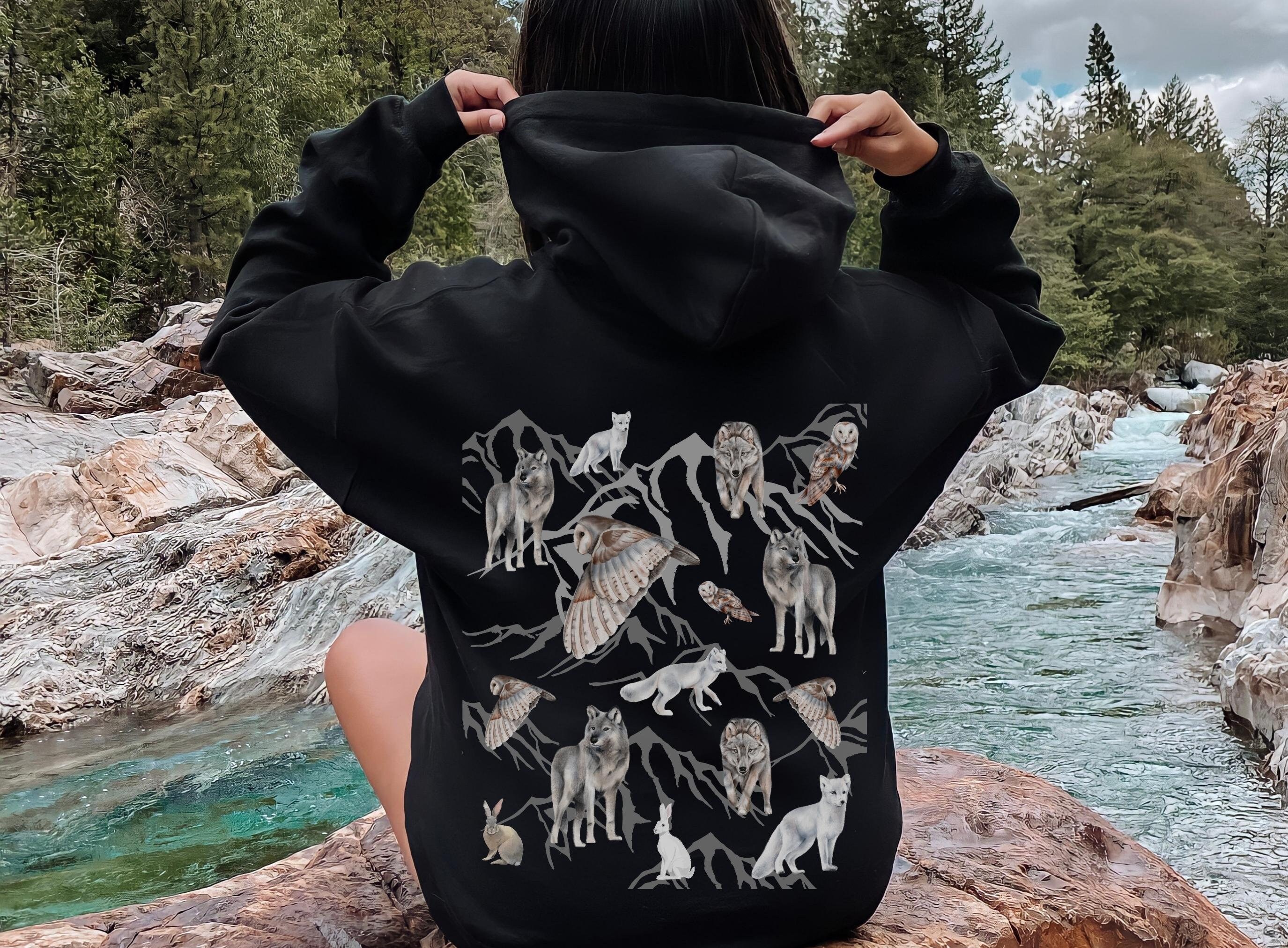 woodland black hoodie