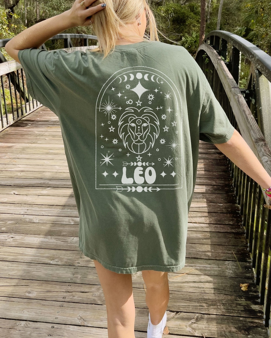 CELESTIAL Leo Men’s Shirt – Zodiac Embroidered Cotton Shirt for Men | Australia & New Zealand