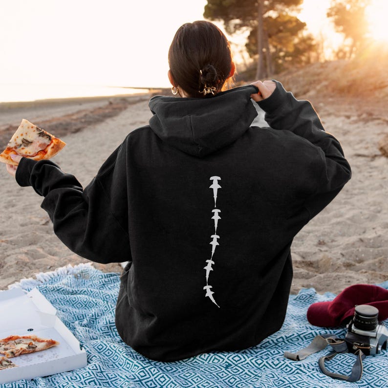 Hammer Head Shark Sweatshirt Save The Ocean Marine Biologist Gift Respect The Locals Shark Hoodie Gift For Daughter Nature Tops Surfer Men image 5