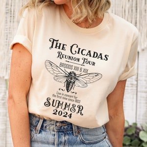 Cicada Shirt 2024 Cicada Emergence Unisex Jersey Short Sleeve Tee Funny Cicada Concert T-shirt Bug Humor Goblincore Insect Tee Nature Lover