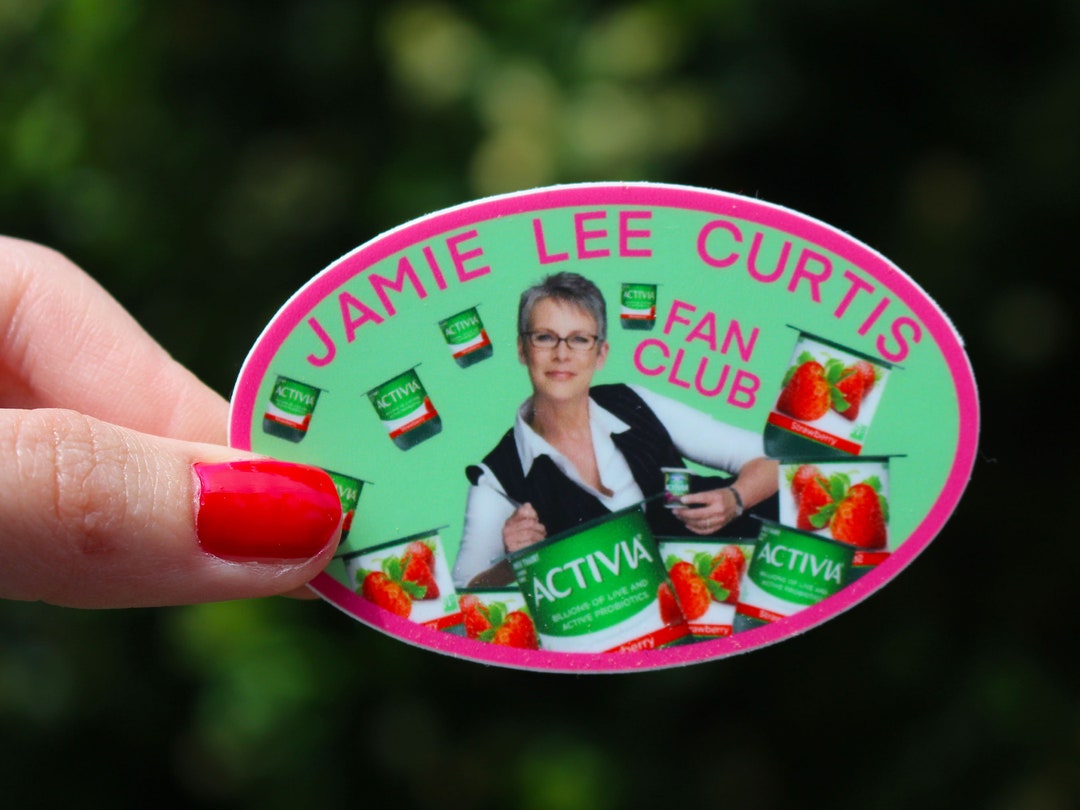 JAMIE LEE CURTIS Fan Club Yogurt Sticker Retro Everything Everywhere