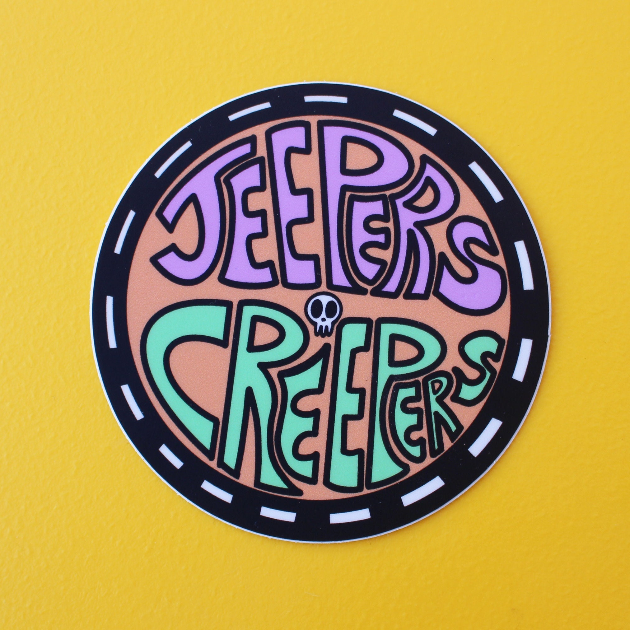 Jeepers Creepers Text Vinyl Waterproof Sticker Decal Car